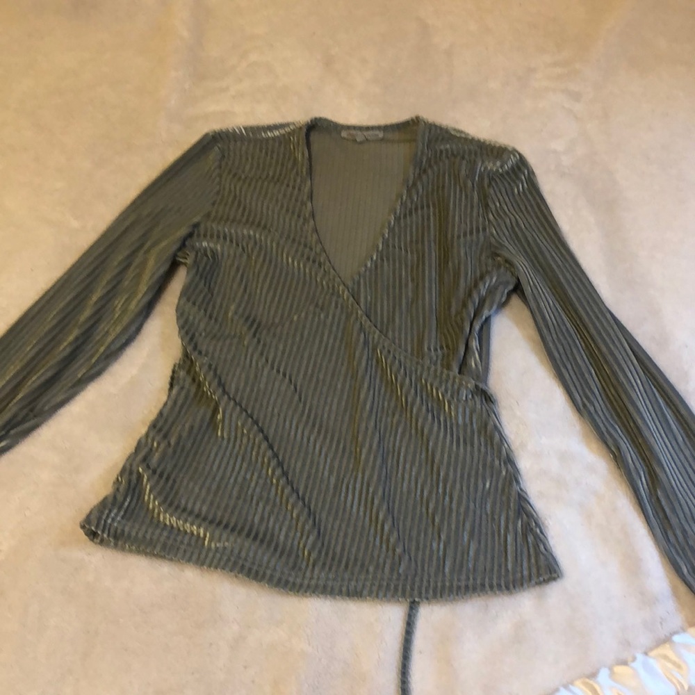 Grey dressy top